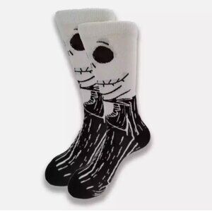 Nightmare Before Christmas Jack Skellington Crew Socks Disney Men Size 8-12 NEW